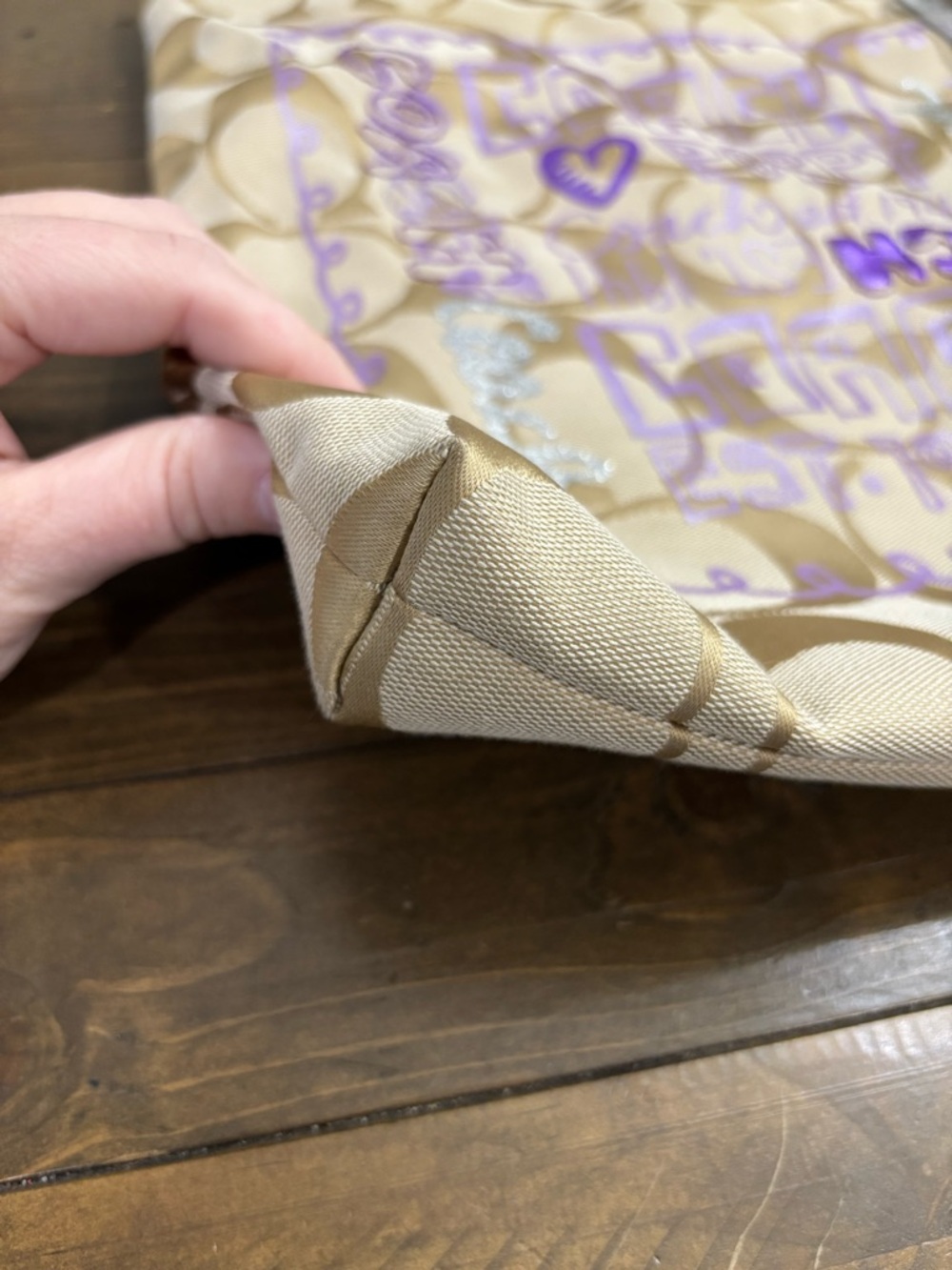 Coach Poppy Slim Glam Tote Bag - Picture 5 of 9